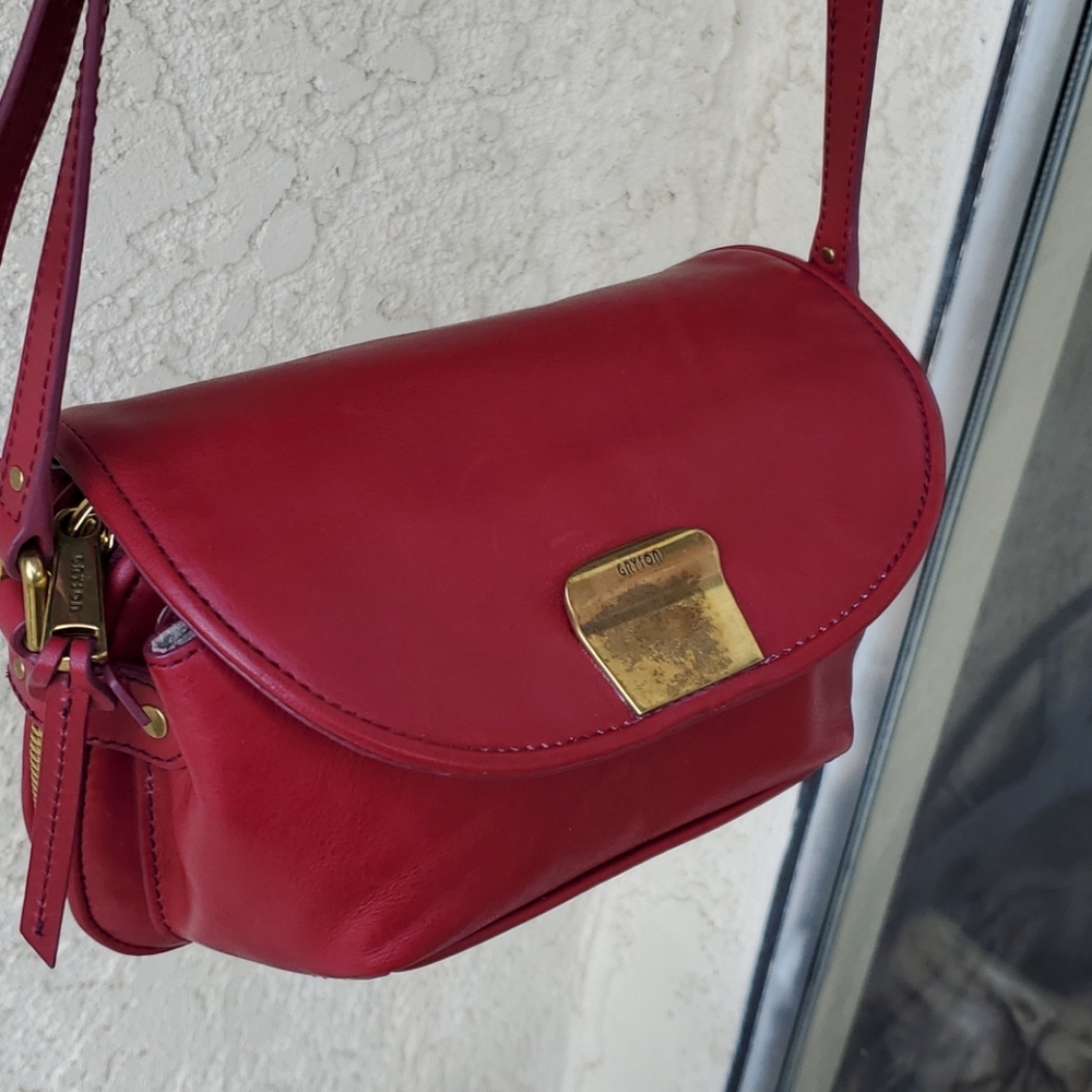 *SALE* Gryson maroon leather crossbody - Picture 13 of 13
